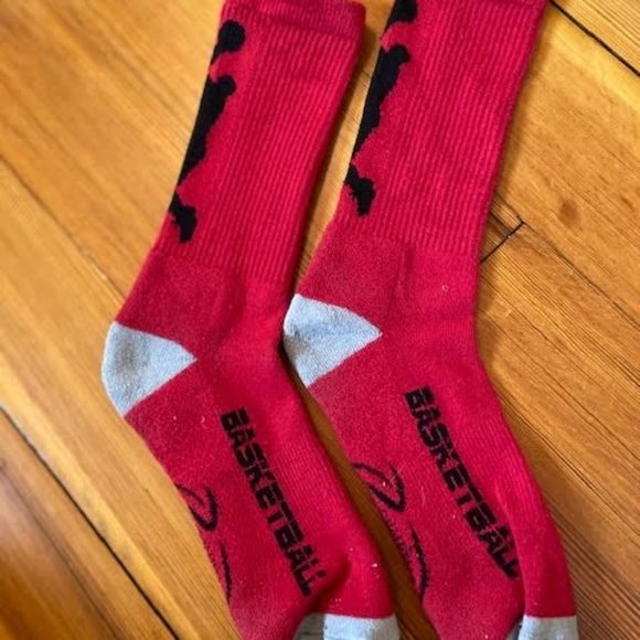 Other - Girls Red/Black/White Basketball Socks